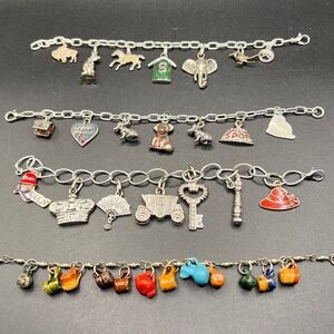 Vintage Silver Charm Bracelets